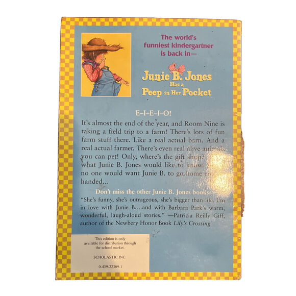 Junie B. Jones Ser.: Junie B. Jones Has a Peep in Her Pocket by Barbara Park (20 - Picture 2 of 2